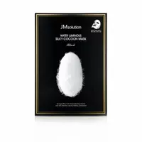 JMsolution Маска для упругости кожи с протеинами шелка, Water Luminous Silky Cocoon Mask Black